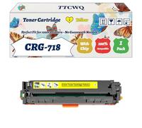 Compatible for Canon CRG-718 Toner Cartridge Work for Canon i-SENSYS LBP-7200CDN MF8330Cdn MF8350Cdn Printers, with Chip, High Yield 3400 Pages, High-Definition Printing (1 Pack Yellow)