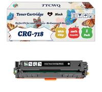 Compatible for Canon CRG-718 Toner Cartridge Work for Canon i-SENSYS LBP-7200CDN MF8330Cdn MF8350Cdn Printers, with Chip, High Yield 3400 Pages, High-Definition Printing (1 Pack Black)