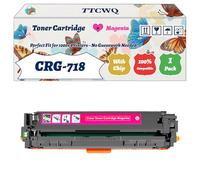 Compatible for Canon CRG-718 Toner Cartridge Work for Canon i-SENSYS LBP-7200CDN MF8330Cdn MF8350Cdn Printers, with Chip, High Yield 3400 Pages, High-Definition Printing (1 Pack Magenta)