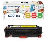 Compatible for Canon CRG-718 Toner Cartridge Work for Canon i-SENSYS MF8580Cdn MF726Cdw MF720 Printers, with Chip, High Yield 4400 Pages, High-Definition Printing (1 Pack Yellow)