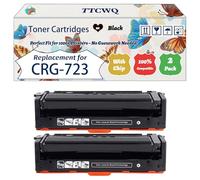 Compatible for Canon CRG-723 Toner Cartridges Work for Canon i-SENSYS LBP-7750 cdn Printers, with Chip, High Yield 7000 Pages, High-Definition Printing (2 Pack Black)