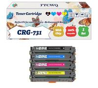 Compatible for Canon CRG-731 Toner Cartridge Work for Canon i-SENSYS LBP7100 LBP7110 MF8230 MF8280 MF628 MF623 Printers, with Chip, High Yield 2400 Pages, High-Definition Printing (4-Pack BK/C/M/Y)