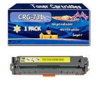 Compatible for Canon CRG-731 Toner Cartridges, Work for Canon i-SENSYS LBP-7100 LBP-7100Cn LBP-7100Cx LBP-7110Cw Printers, Toner Cartridges 731BK 731C 731M 731Y CRG731 (1 Pack Yellow)
