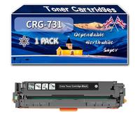 Compatible for Canon CRG-731 Toner Cartridges, Work for Canon i-SENSYS LBP-7100 LBP-7100Cn LBP-7100Cx LBP-7110Cw Printers, Toner Cartridges 731BK 731C 731M 731Y CRG731 (1 Pack Black)