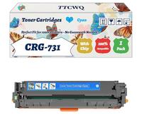 Compatible for Canon CRG-731 Toner Cartridges Work for Canon i-SENSYS MF600 MF620 MF623 MF623cn MF628 Printers, with Chip, High Yield 2400 Pages, High-Definition Printing (1 Pack Cyan)