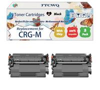 Compatible for Canon CRG-M Toner Cartridges Work for Canon imageCLASS D660 Series D661 D680 D760 D760 Series D761 D780 D780 Series Printers (2-Pack Black)