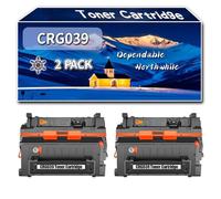 Compatible for Canon CRG039 Toner Cartridge, Work for Canon i-SENSYS LBP351 Printers, Toner Cartridge 0287C001AA (2-Pack Black)