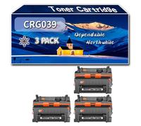 Compatible for Canon CRG039 Toner Cartridge, Work for Canon i-SENSYS LBP351 Printers, Toner Cartridge 0287C001AA (3 Pack Black)