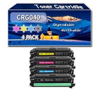 Compatible for Canon CRG040 Toner Cartridge, Work for Canon LBP710 LBP712 Printers, Toner Cartridge 0460C001AA 0458C001AA 0456C001AA 0454C001AA (4-Pack BK/C/M/Y)