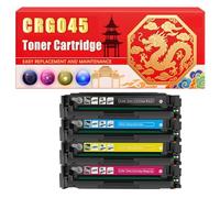 Compatible for Canon CRG045 i-SENSYS LBP610 MF635 MF633 MF631 LBP613 LBP611 Toner Cartridge Printers, With Chip Large Capacity 1500 Pages (4-Pack BK/C/M/Y)