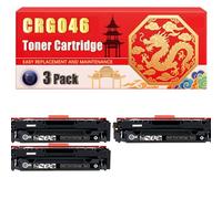 Compatible for Canon CRG046 i-SENSYS LBP653 LaserBase MF735 i-SENSYS LBP654 i-SENSYS MF735 MF734 MF732 Toner Cartridge Printers, With Chip Large Capacity 2300 Pages (3 Pack Black)