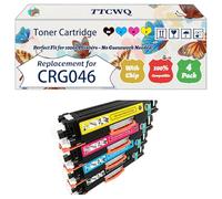 Compatible for Canon CRG046 Toner Cartridge Work for Canon ImageCLASS MF733Cdw MF731Cdw MF735Cdw LBP654Cdw Printers (4-Pack BK/C/M/Y)