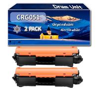 Compatible for Canon CRG051 Drum Unit, Work for Canon i-SENSYS LBP162 MF264 MF267 MF269 MF264dw MF267dw II Multifunction Printers, Drum Unit 2170C001 (2-Pack Black)