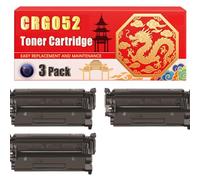 Compatible for Canon CRG052 i-SENSYS LBP212 LBP214 LBP215 MF421 MF426 MF428 MF429 Multifunction Toner Cartridge Printers, With Chip Large Capacity 3100 Pages (3 Pack Black)