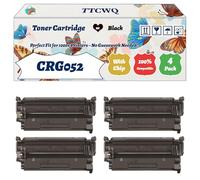 Compatible for Canon CRG052 Toner Cartridge Work for Canon i-SENSYS LBP212 LBP214 LBP215 MF421 MF426 MF428 MF429 Printers (4 Pack Black)