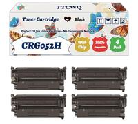 Compatible for Canon CRG052H Toner Cartridge Work for Canon i-SENSYS LBP212 LBP214 LBP215 MF421 MF426 MF428 MF429 Printers (4 Pack Black)
