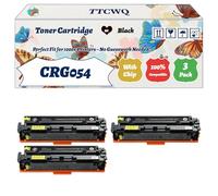 Compatible for Canon CRG054 Toner Cartridge Work for Canon LBP621 LBP623 MF641 MF643 MF645 Printers, with Chip, High Yield 1500 Pages, High-Definition Printing (3 Pack Black)