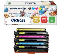 Compatible for Canon CRG054 Toner Cartridge Work for Canon LBP621 LBP623 MF641 MF643 MF645 Printers, with Chip, High Yield 3200 Pages, High-Definition Printing (4-Pack BK/C/M/Y)
