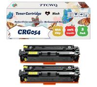 Compatible for Canon CRG054 Toner Cartridge Work for Canon LBP621 LBP623 MF641 MF643 MF645 Printers, with Chip, High Yield 1500 Pages, High-Definition Printing (2 Pack Black)