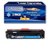 Compatible for Canon CRG055 Toner Cartridge, Work for Canon LBP663 LBP664 MF742 MF744 MF746 Printers, Toner Cartridge 3016C002 3015C002 3014C002 3013C002 (1 Pack Cyan)