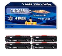 Compatible for Canon CRG055 Toner Cartridge, Work for Canon LBP663 LBP664 MF742 MF744 MF746 Printers, Toner Cartridge 3016C002 3015C002 3014C002 3013C002 (4 Pack Black)