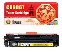 Compatible for Canon CRG067 LBP631 LBP633 MF651 MF655 MF657 Toner Cartridge Printers, With Chip Large Capacity 1350 Pages (1 Pack Yellow)
