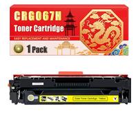 Compatible for Canon CRG067H LBP631 LBP633 MF651 MF655 MF657 Toner Cartridge Printers, With Chip Large Capacity 3130 Pages (1 Pack Yellow)