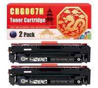 Compatible for Canon CRG067H LBP631 LBP633 MF651 MF655 MF657 Toner Cartridge Printers, With Chip Large Capacity 3130 Pages (2 Pack Black)