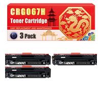 Compatible for Canon CRG067H LBP631 LBP633 MF651 MF655 MF657 Toner Cartridge Printers, With Chip Large Capacity 3130 Pages (3 Pack Black)