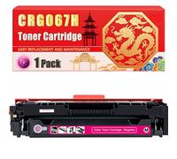 Compatible for Canon CRG067H LBP631 LBP633 MF651 MF655 MF657 Toner Cartridge Printers, With Chip Large Capacity 3130 Pages (1 Pack Magenta)