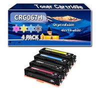 Compatible for Canon CRG067H Toner Cartridge, Work for Canon LBP631 LBP633 MF651 MF655 MF657 Printer, Toner Cartridge 5102C002 5101C002 5100C002 5099C002 (4-Pack BK/C/M/Y)