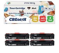 Compatible for Canon CRG067H Toner Cartridge Work for Canon LBP631 LBP633 MF651 MF655 MF657 Printers, with Chip, High Yield 3130 Pages, High-Definition Printing (4 Pack Black)