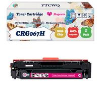 Compatible for Canon CRG067H Toner Cartridge Work for Canon LBP631 LBP633 MF651 MF655 MF657 Printers, with Chip, High Yield 3130 Pages, High-Definition Printing (1 Pack Magenta)