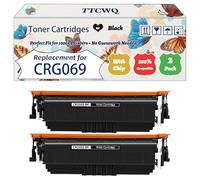 Compatible for Canon CRG069 Toner Cartridges Work for Canon i-SENSYS LBP-673 Cdw MF 750 Series MF 752 Cdw MF 754 Printers (2 Pack Black)