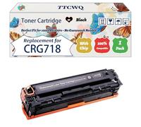 Compatible for Canon CRG718 Toner Cartridge Work for Canon LBP7200cd LBP7660Cdn MF8350cdn Printers, with Chip, High Yield 3500 Pages, High-Definition Printing (1 Pack Black)