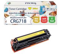 Compatible for Canon CRG718 Toner Cartridge Work for Canon LBP7200cd LBP7660Cdn MF8350cdn Printers, with Chip, High Yield 3500 Pages, High-Definition Printing (1 Pack Yellow)