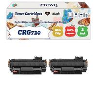 Compatible for Canon CRG720 Toner Cartridges Work for Canon i-SENSYS MF6680dn Printer, with Chip, High Yield 6000 Pages, High-Definition Printing (2-Pack Black)