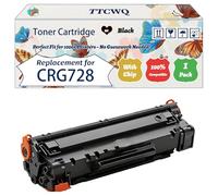 Compatible for Canon CRG728 Toner Cartridge Work for Canon Satera MF4870dn MF4890dw MF4750 MF4830d Printers, with Chip, High Yield 2100 Pages, High-Definition Printing (1 Pack Black)