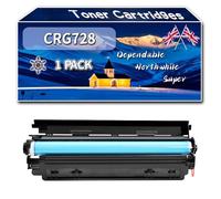 Compatible for Canon CRG728 Toner Cartridges, Work for Canon i-SENSYS MF4580dn MF4750 MF4730 MF4780w MF4870dn MF4890dw Printers, Toner Cartridges 3500B002AA CRG-728 (1 Pack Black)