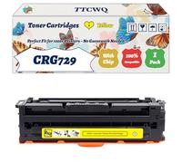 Compatible for Canon CRG729 Toner Cartridges Work for Canon i-SENSYS LBP-7010C i-SENSYS LBP-7018C Printers, with Chip, High Yield 1200 Pages, High-Definition Printing (1 Pack Yellow)