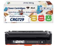 Compatible for Canon CRG729 Toner Cartridges Work for Canon i-SENSYS LBP-7010C i-SENSYS LBP-7018C Printers, with Chip, High Yield 1200 Pages, High-Definition Printing (1 Pack Black)