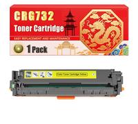 Compatible for Canon CRG732 i-SENSYS LBP7780 Toner Cartridge Printers, With Chip Large Capacity 6100 Pages (1 Pack Yellow)