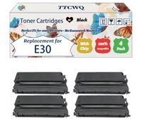 Compatible for Canon E30 Toner Cartridges Work for Canon PC 745 PC 750 PC 760 PC 770 PC 770 Series PC 775 PC 780 PC 780 Printers (4 Pack Black)