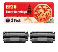 Compatible for Canon EP26 LaserBase MF5650 i-SENSYS MF3240 MF5730 MF5750 MF-27 Toner Cartridge Printers, With Chip Large Capacity 2500 Pages (2-Pack Black)