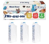 Compatible for Canon FM0-4545-000 Waste Toner Container Work for Canon iRC7055 iRC7055i iRC7065 iRC7065i iRC9065 Pro iRC9075 Printers (3 Pack Black)