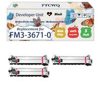 Compatible for Canon FM3-3671-000 Developer Unit Work for Canon imageRunner 2025i 2030 2030i 2318L 2320L Printers, with Chip, High Yield 200000 Pages, High-Definition Printing (3 Pack Black)