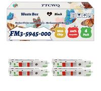 Compatible for Canon FM3-5945-000 Waste Box Work for Canon Imagerunner Advance C5035 C5030I C5235I IR Advance Printers (4 Pack Black)