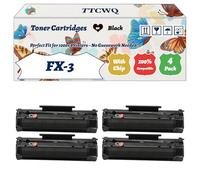 Compatible for Canon FX-3 Toner Cartridges Work for Canon Laser Class 2050 2060P 4500 Laser Fax 260I L4500 Multipass Printers (4 Pack Black)
