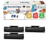 Compatible for Canon FX-3 Toner Cartridges Work for Canon Laser Class 300 6000 Laser Fax L260 Multipass L60 Laser Class Printers (3 Pack Black)