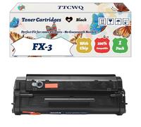 Compatible for Canon FX-3 Toner Cartridges Work for Canon LaserClass L300 L4000 MultiPass L60 L6000 L90 Printers, with Chip, High Yield 3700 Pages, High-Definition Printing (1 Pack Black)